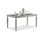 Champagne Grey Rectangular Solid Dining Table For Dining Room/Kitchen