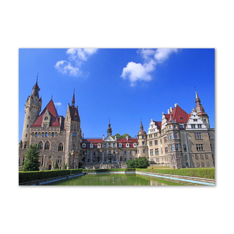 Castle Of Moszna Poland - Wrapped Canvas Print