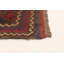 Tapis rouge foncé noué à la main de conception unique 5 pi 11 po x 8 pi 5 po Joban