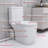 Upflush 600W Macerating Toilet With Waste Disposal And Powerful Dual Flush Toilet System