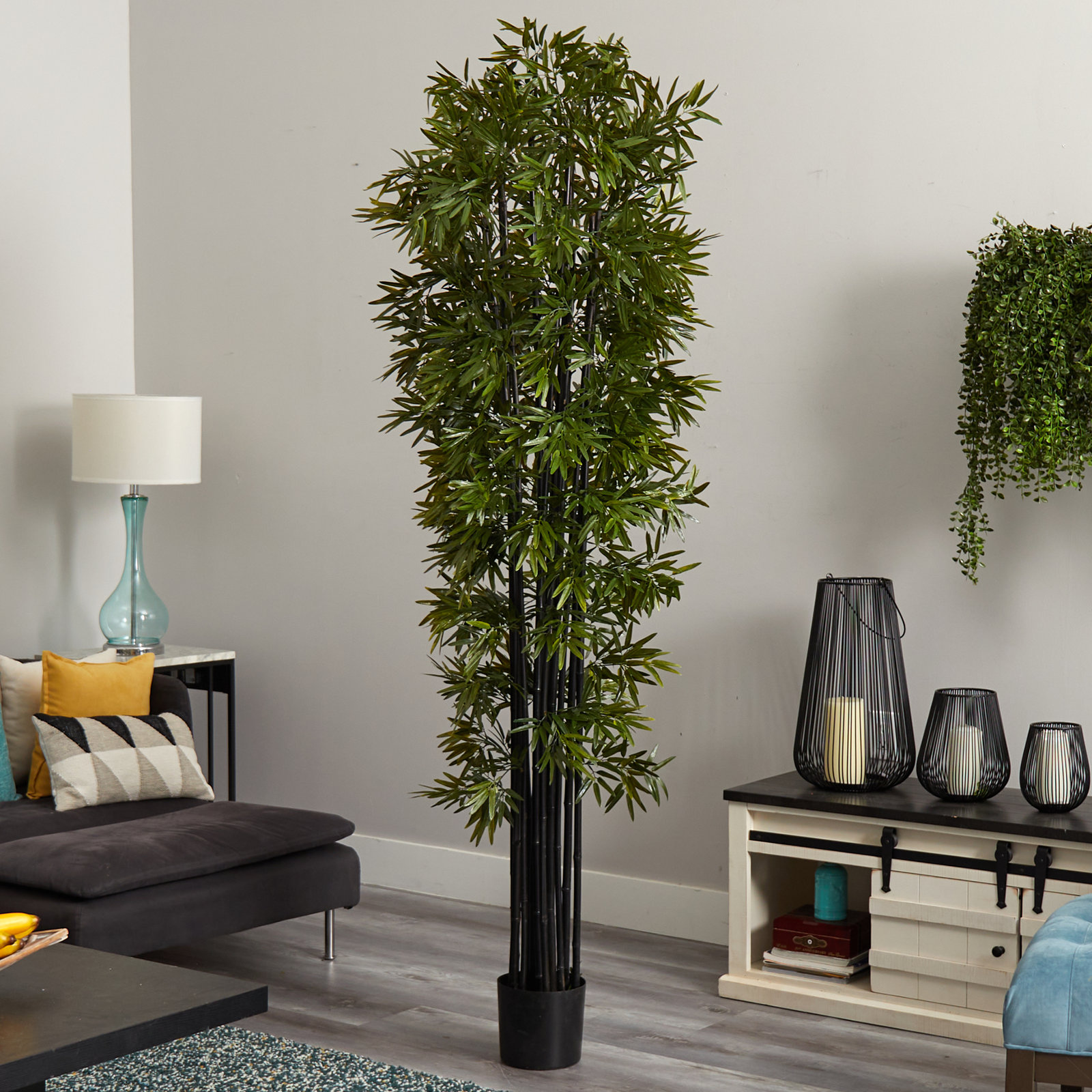 84" Bamboo Tree in Pot, 84" H x 24" W x 24" D