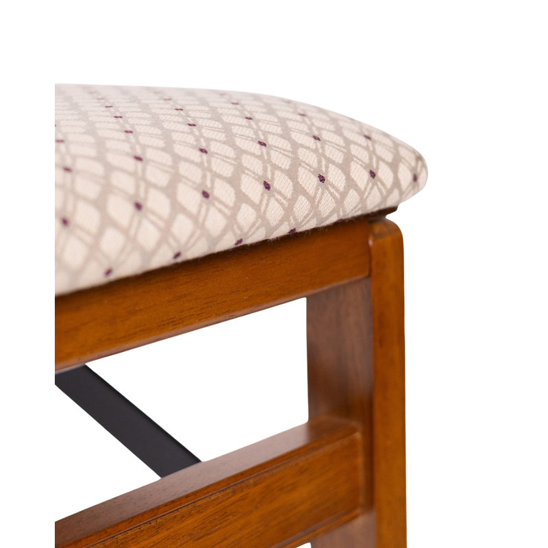 Chaise d'appoint à dossier Garyl Windsor, Sorbier, Tissu rosé