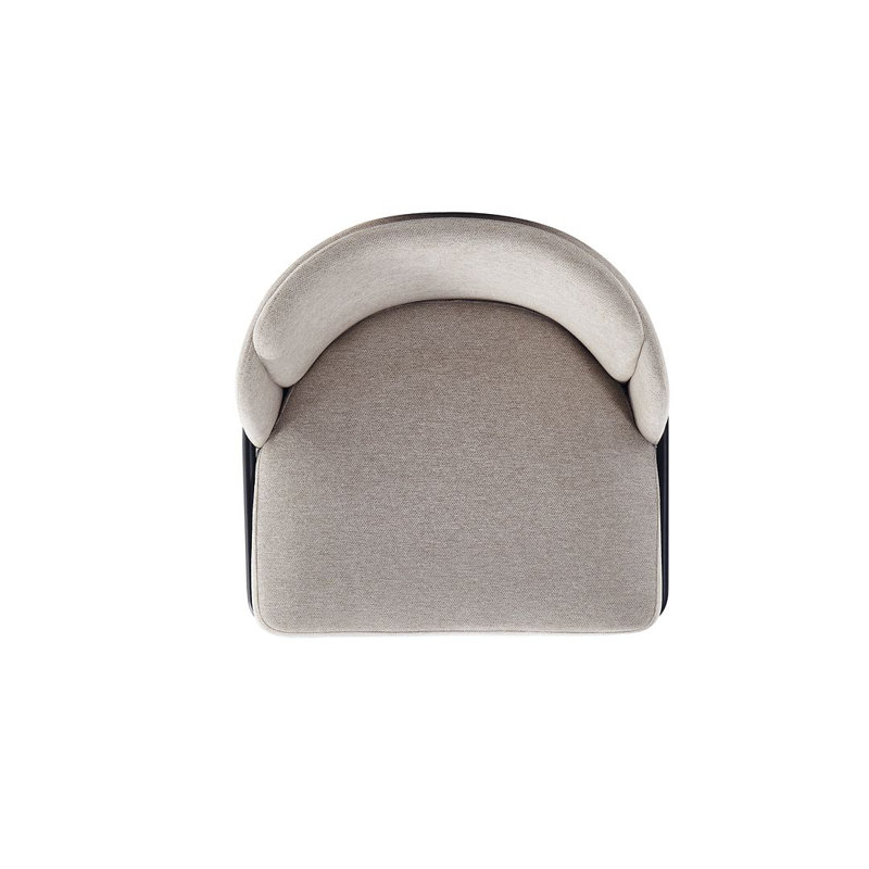 Flor Twill Weave Upholstered Metal Dining Chair in Wheat, 1, Wheat