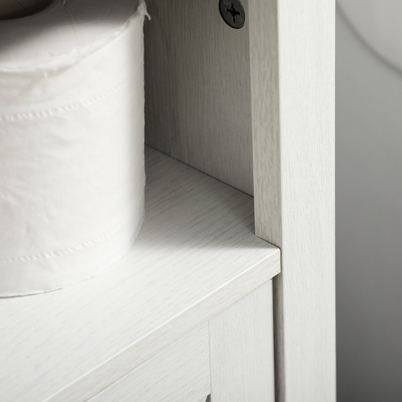 Armoire de rangement sous l'évier, blanc, double porte, évier blanc peu encombrant,