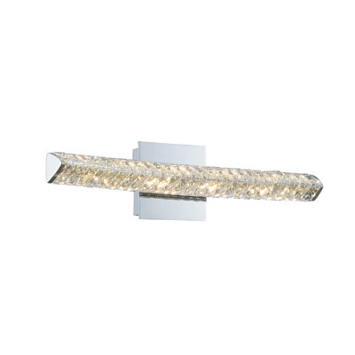 Aries 1 LT Chrome/Clear Wall Sconce Allegri