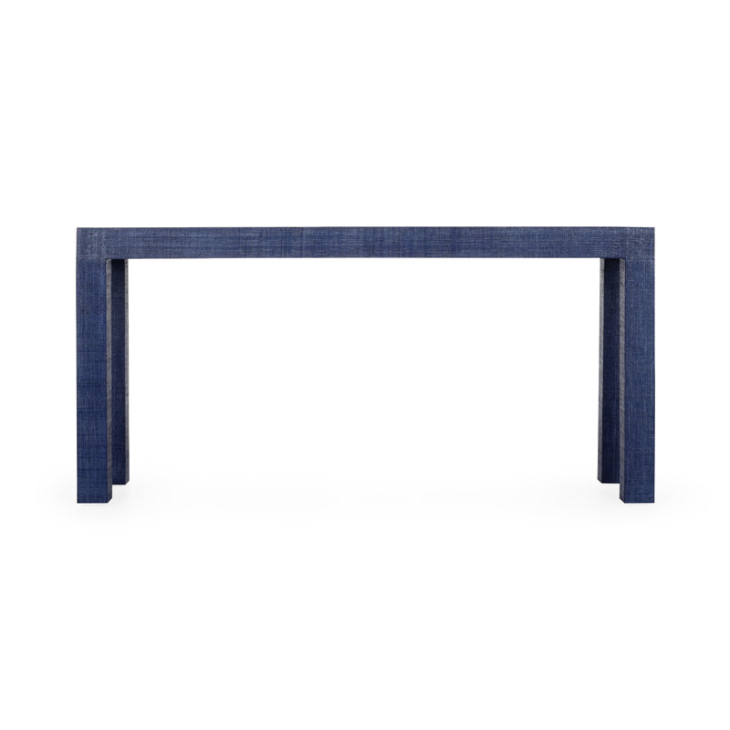 The Sensual Side Of Sleek 64'' W Console Table, Blue Lacquer