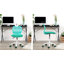 Chaise de bureau pivotante en tissu en maille pivotante à 360 ° Elkland avec hauteur réglable pour adolescent-2015445222