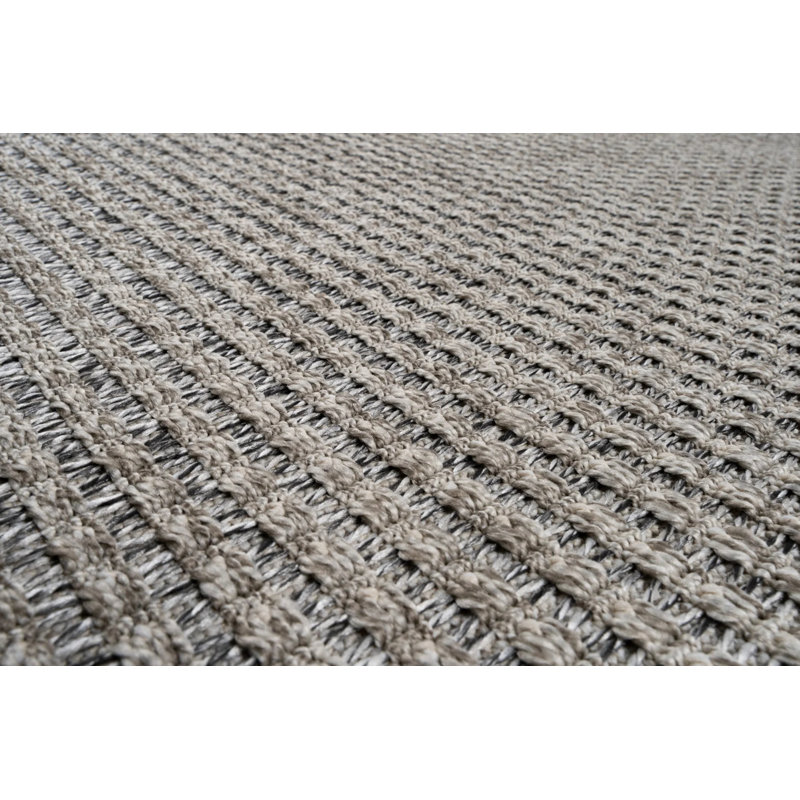 Santorini Gray Flat Jute/Sisal Area Rug, Rectangle 8'3" x 16'5"