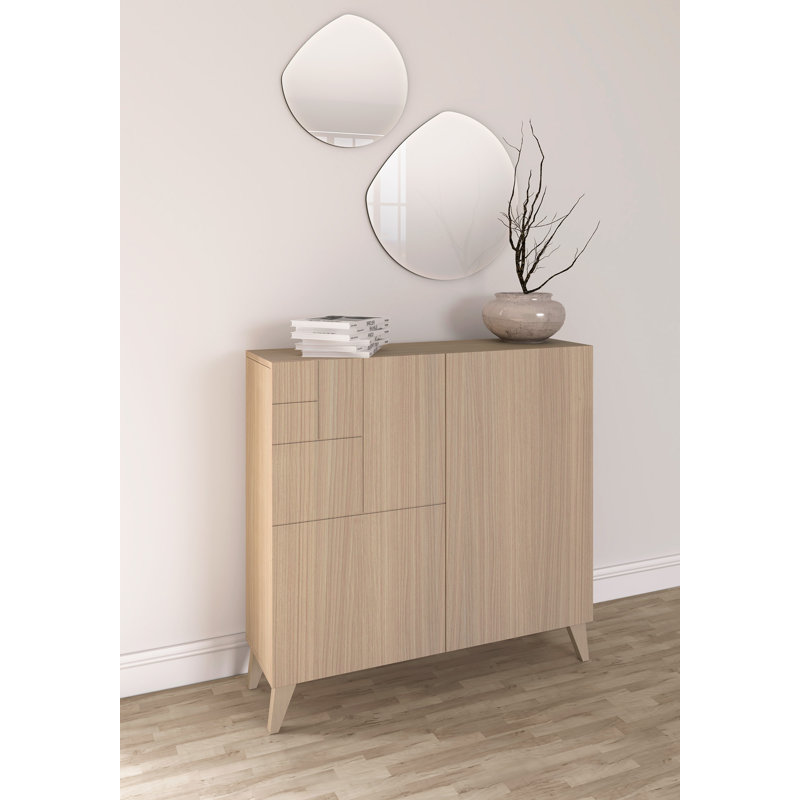 12 Pair Shoe Storage Cabinet, Walnut/Brown