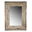 Le miroir de 29,5 po x 20,5 po avec cadre en bois brun de 30 x 2 x 39 po rehausse le décor de la pièce et l'expérience visuelle du mur ajoute de la chaleur aux reflets