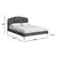 Grand lit plateforme tapissier Bella Padstow-244024822