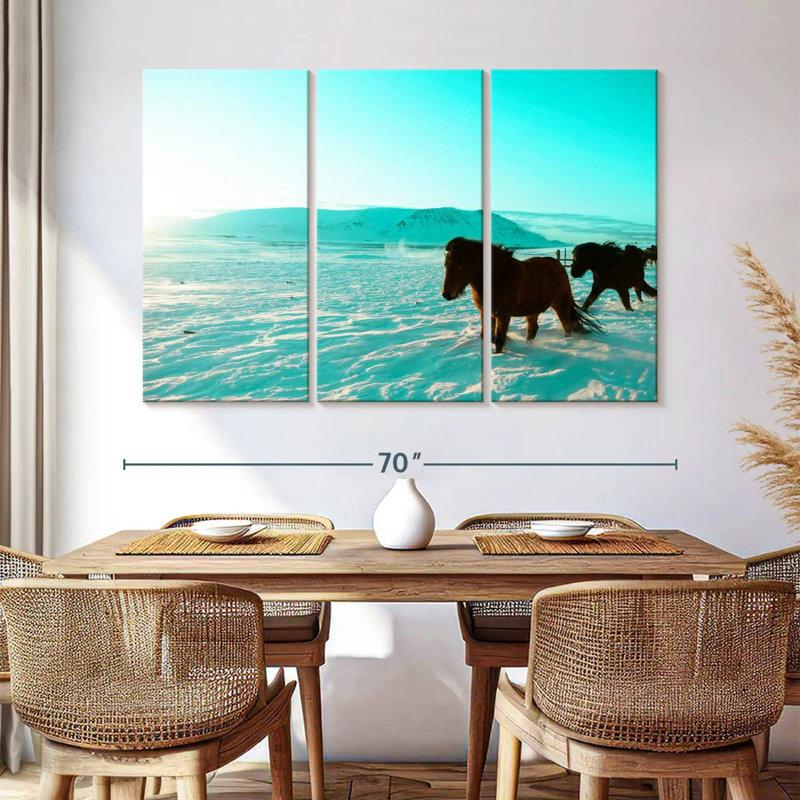 Brampt Icelandic Horses, 42" H x 65" W
