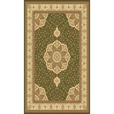 Infinity Oriental Area Rug in Burgundy/Brown