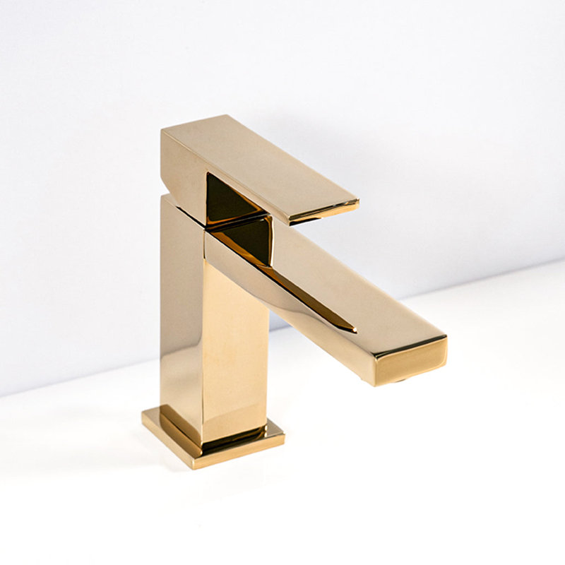 Devon Bathroom Faucet - Single Hole - 6" Brass, Satin Brass
