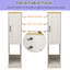 Armoire de rangement 44,49 po Slim Av
