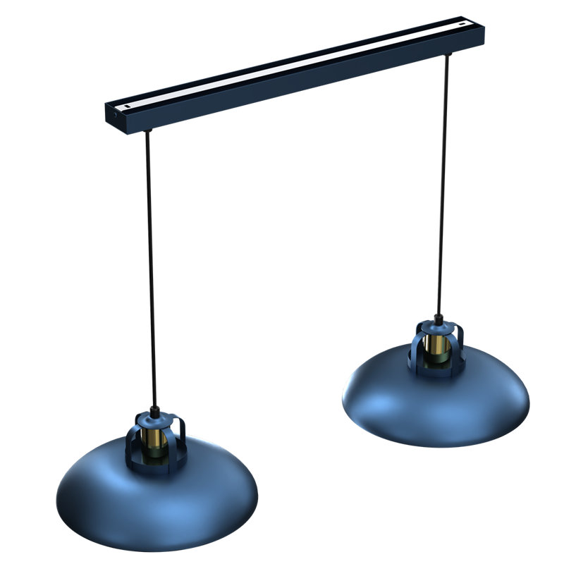 Felix 2 - Light Dome;Shaded;Cluster Pendant, Navy Blue/Gold
