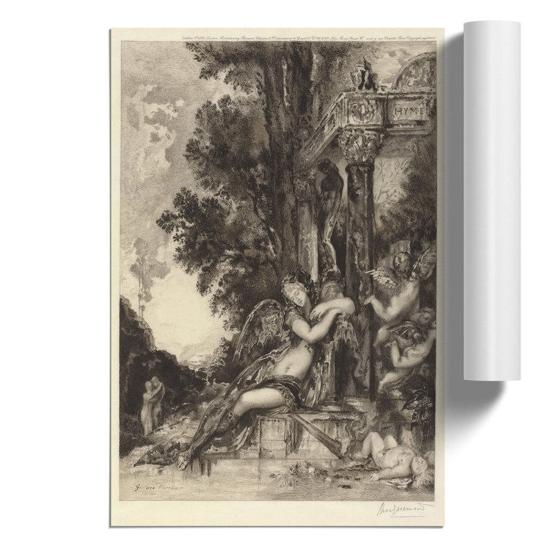 The Goddess Discord by Gustave Moreau - Frameless Print, 59cm H x 42cm W x 0.1cm D