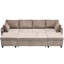 Canapé-lit modulaire escamotable 1113,4 po avec grand espace de rangement-484579724