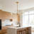 9-Light Modern Gold Linear Chandelier, Mid-Century Crystal Pendant Light Fixture For Kitchen Island, Dining Room, Living Room-2034109707