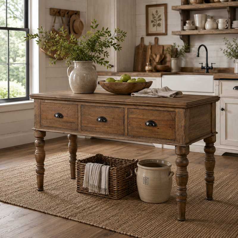 Pine Kitchen Island