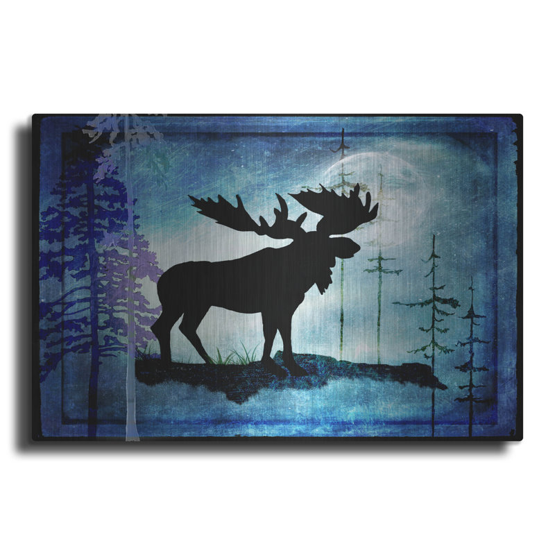 «Midnight Moose» par Lightbox Journal sur, H 16 po x l 24 po