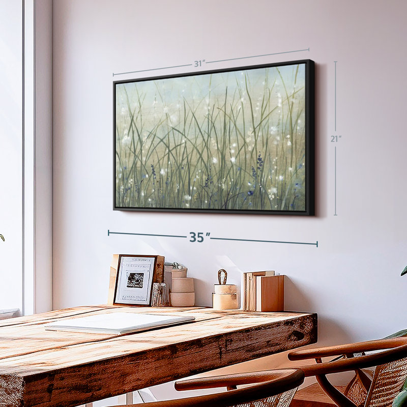 "Meadow Bliss II", impression sur toile florale et botanique, H 21 po x l 31 po