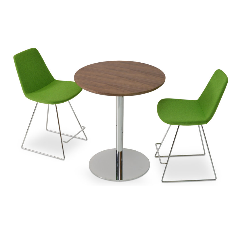 Eiffe Wire Bar & Counter Stool, Pistachio Camira Wool, Counter Stool (24" Seat Height)