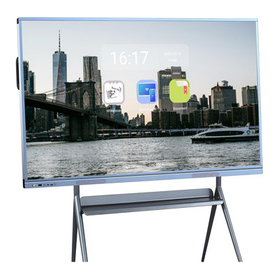 JYXCN 4K Smart Board 55 pouces à écran tactile tout-en-un, tableau blanc interactif avec double système et partage de nuage Idéal pour la salle de classe, le bureau et les présentations éducatives? (Comprend un support mural)
