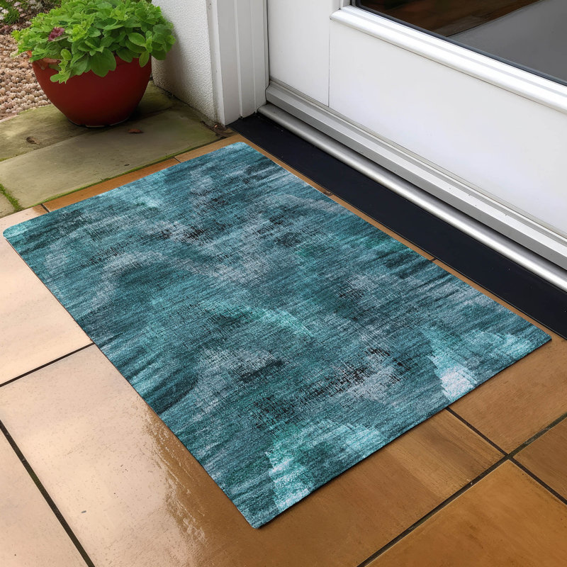 Tapis intérieur / extérieur rectangulaire avec envers antidérapant Malm, Rectangle 1 pi 8 po x 2 pi 6 po
