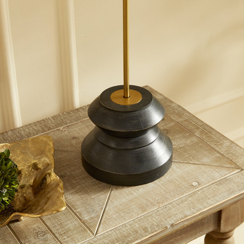 Kaiden 26" Black/Gold Table Lamp, Black/Gold