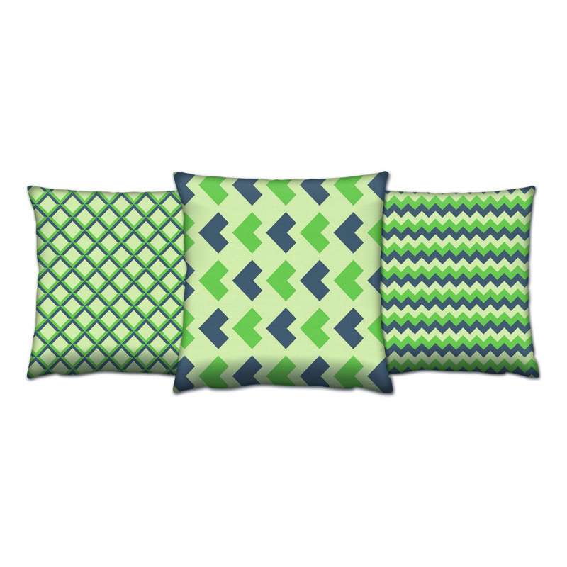 Cotton Blend Outdoor Throw Pillow
