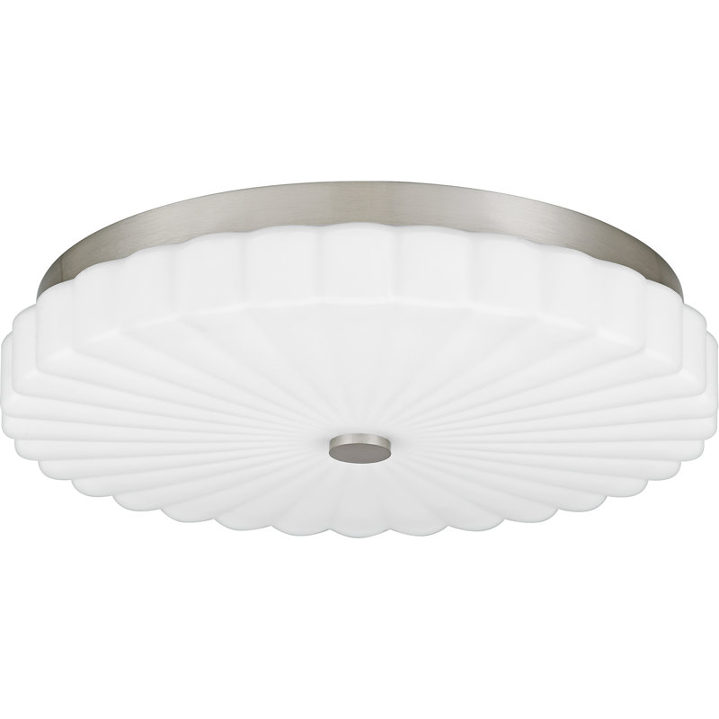 Cherbury Integrated LED Flush Mount With CCT Switch, Brushed Nickel