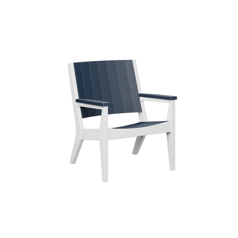 Berlin Gardens Mayhew Regular Top With White Base Chat Chair, Navy Blue
