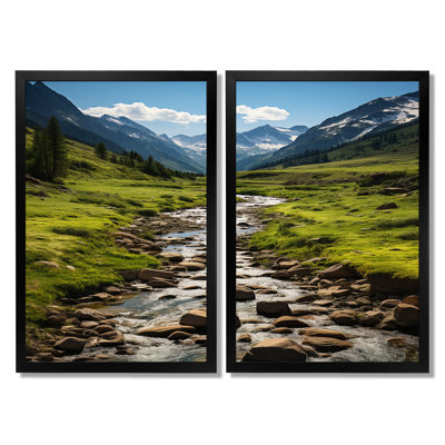 Paysage du Colorado - ensemble de 2 impressions sur toile, paysages verts du Colorado