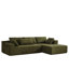 Ensemble de canapé modulaire rembourré et désossé en chenille Modern-1315166439-1315166457