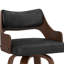 Swivel Upholstered Bar Stool, Counter Stool With Wood Frame-848978398