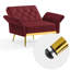 Fauteuil en velours capitonné large de 30,5 po Zianny-1570285050