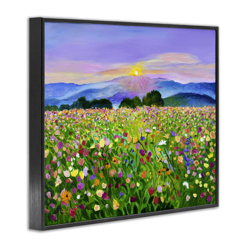 Giclée encadrée de bonbons colorés, design par Lee Ann Zirbes, H 11 po x l 14 po, Giclée encadrée noir minuit