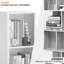 4-Tier Metal Bookshelf, 12.01"W x 10.24"D x 53.31"H Freestanding Open Storage Shelf with Anti-Tip Kit for Books