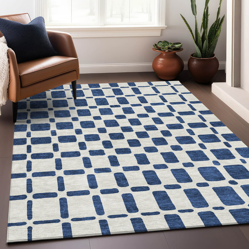 Tapis intérieur / extérieur Chasadee avec envers antidérapant, Rectangle 2 pi 6 po x 3 pi 10 po