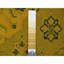 Tapis jaune doré en laine noué à la main 8 pi 1 po x 9 pi 5 po FED2247B4BB645958B6F78FA222E5A25