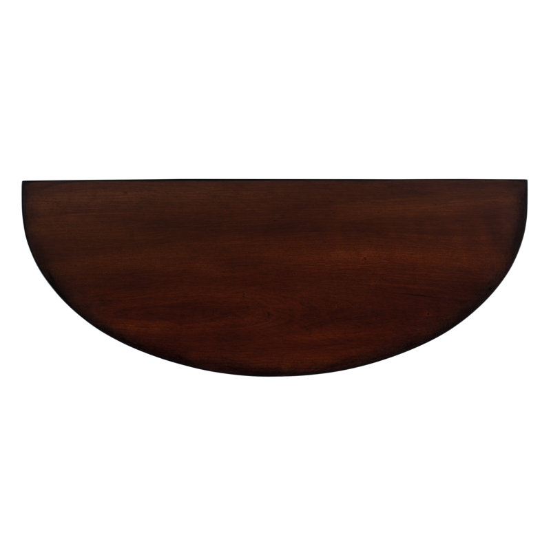 Ingrid Light Burl Console Table, Antique Cherry