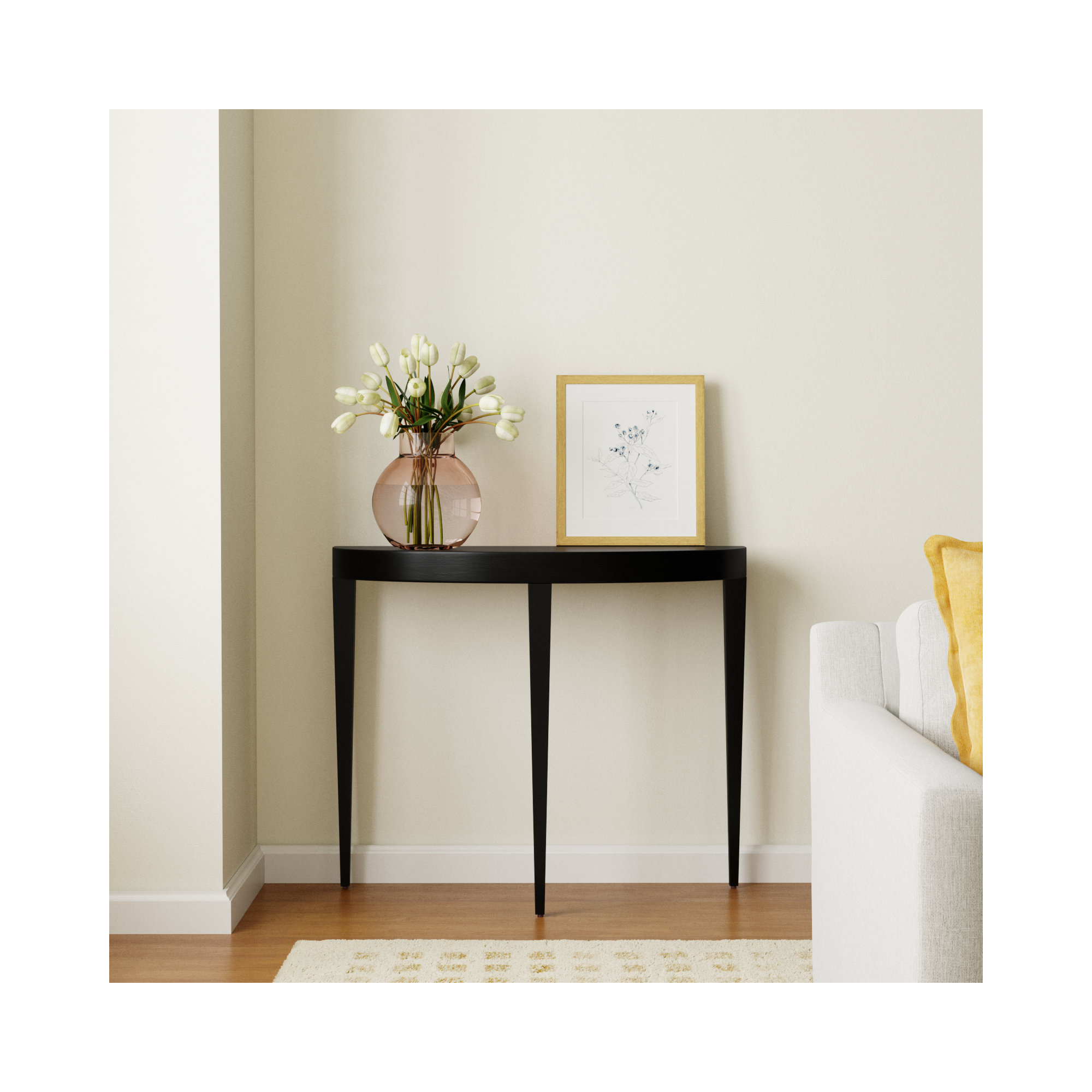 Kal 36'' Console Table, Black