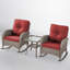 Ensemble de chaises berçantes d'extérieur en rotin et osier Gaetanino avec table d'appoint (2 chaises et 1 table d'appoint)-281783631-277804742