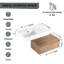 Meuble-lavabo en résine élégant et pratique pour salle de bain avec rangement