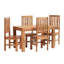 Adeliza Solid Wood Slat Back Side Chair