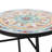 Marvelous Side Table With Tile Mosaic Touch And Iron Base, 14" X 21.25", Yellow + Red Ceramic Tile, Assembly Required Excellent Accent Ornament Robust Metal Framework, 14"w 14"d 21.25"h,