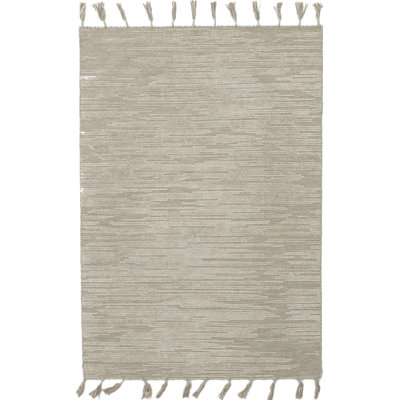 Tapis de la surface kaki en soie handwoven à tissage plat Friese
