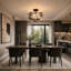 Glass Semi Flush Mount