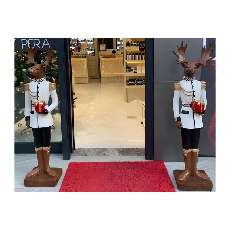 Objet décoratif, H 12,58 po x l 12,58 po x P 53,06 po, Blanc/Noir